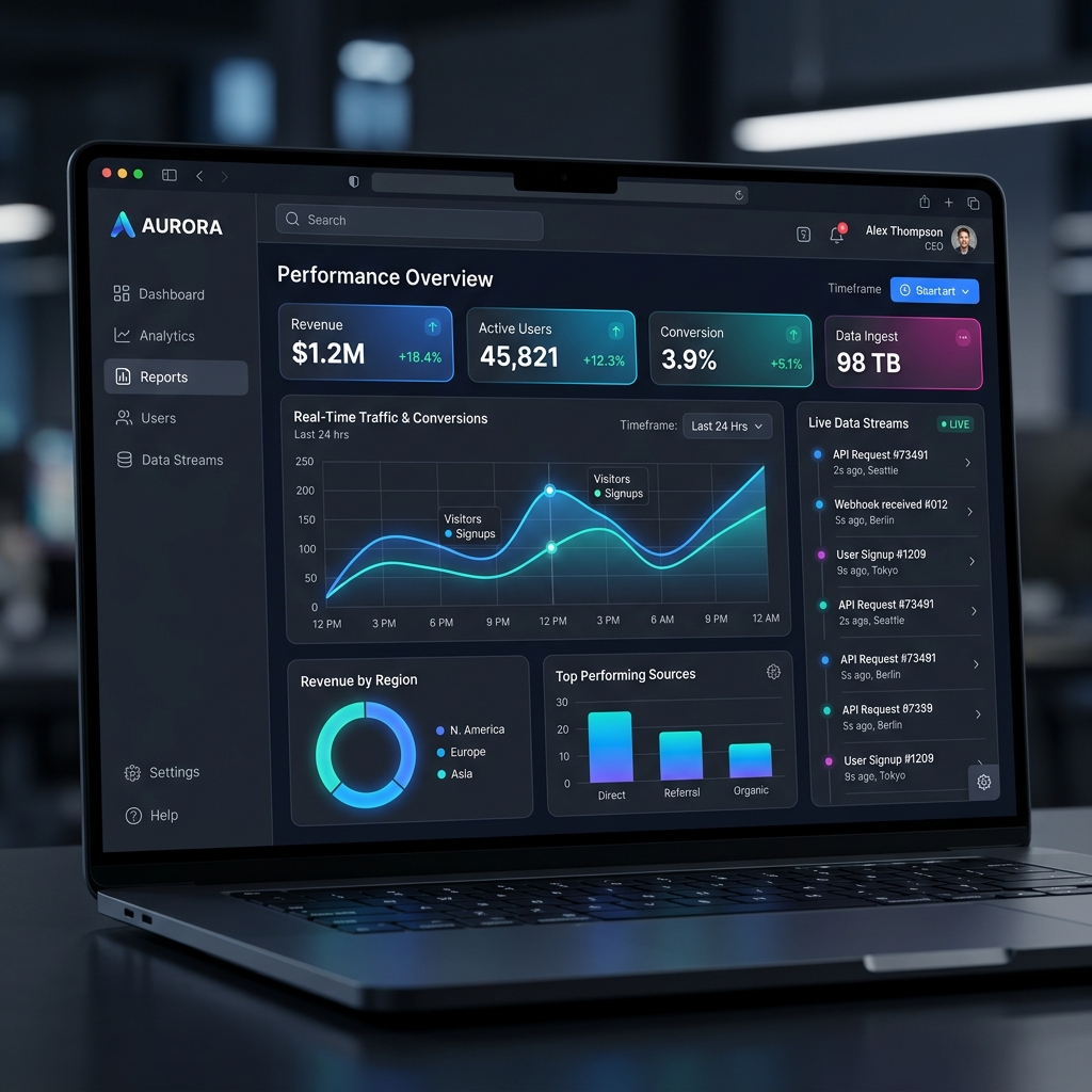 SaaS Dashboard Interface Mockup